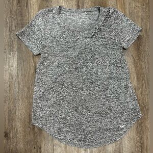 Hollister Heathered Gray Short Sleeve Tee Size XS